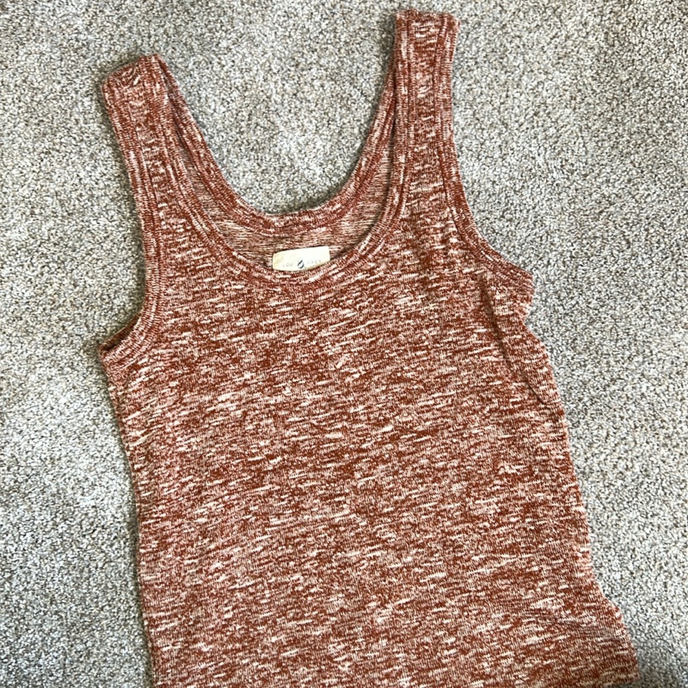 NWOT Lou and Grey Heathered Orange Tank